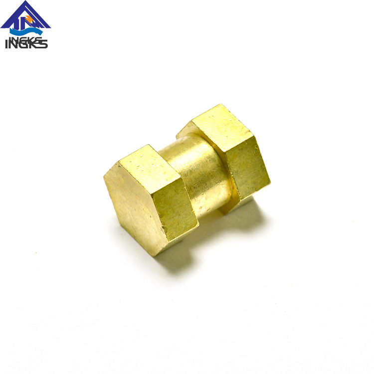 Canon à insert en laiton à tête hexagonale avec corps rainuré