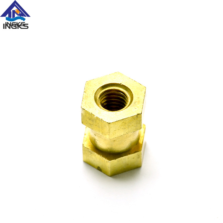 Canon à insert en laiton à tête hexagonale avec corps rainuré
