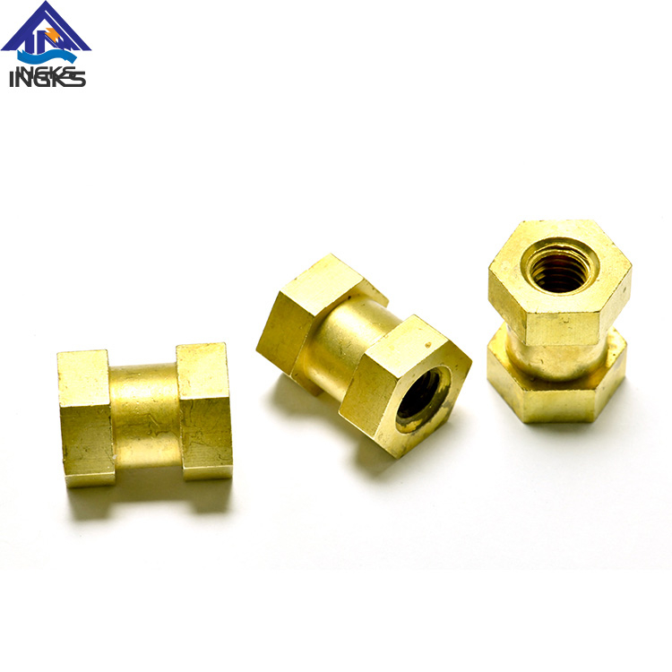 Canon à insert en laiton à tête hexagonale avec corps rainuré