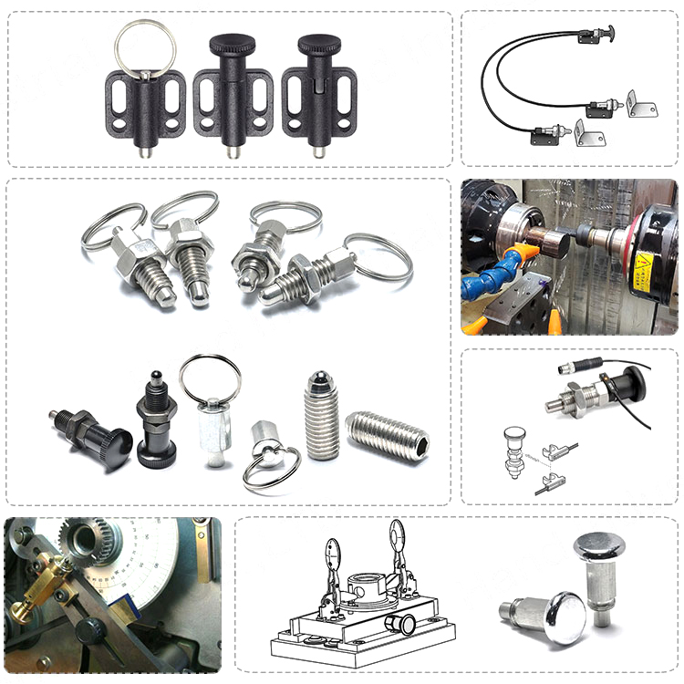 Bouton de traction d'alimentation d'usine, piston à vis d'indexation