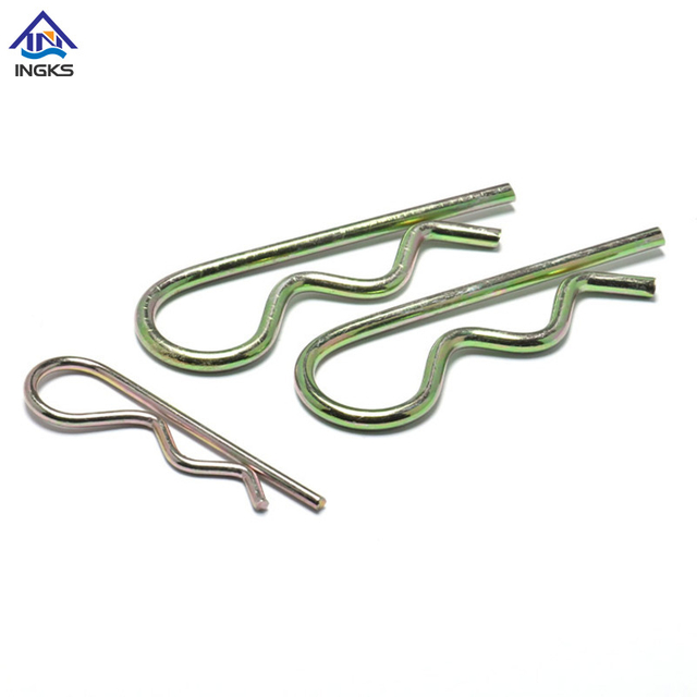 Goupille fendue à ressort en acier à simple bobine (type R)