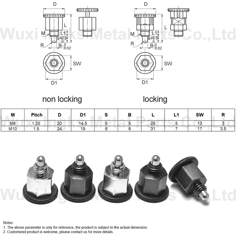 Mini piston d'indexation