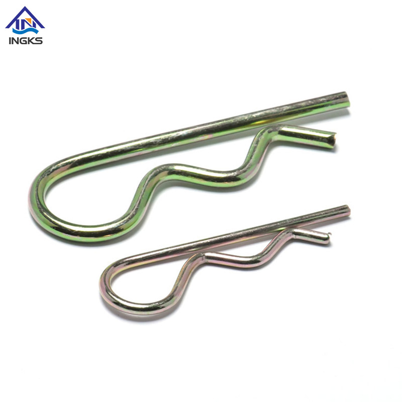 Goupille fendue à ressort en acier à simple bobine (type R)