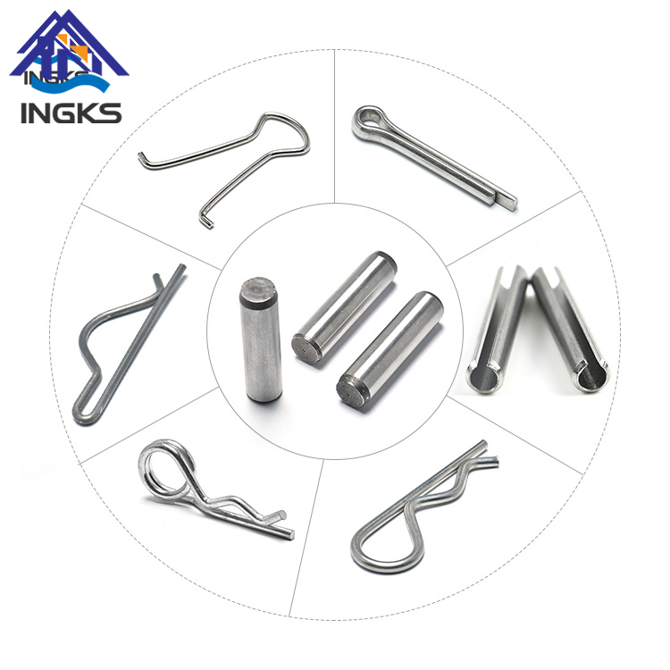 Goupille à ressort en acier inoxydable, type à ressort, goupille à ressort droite